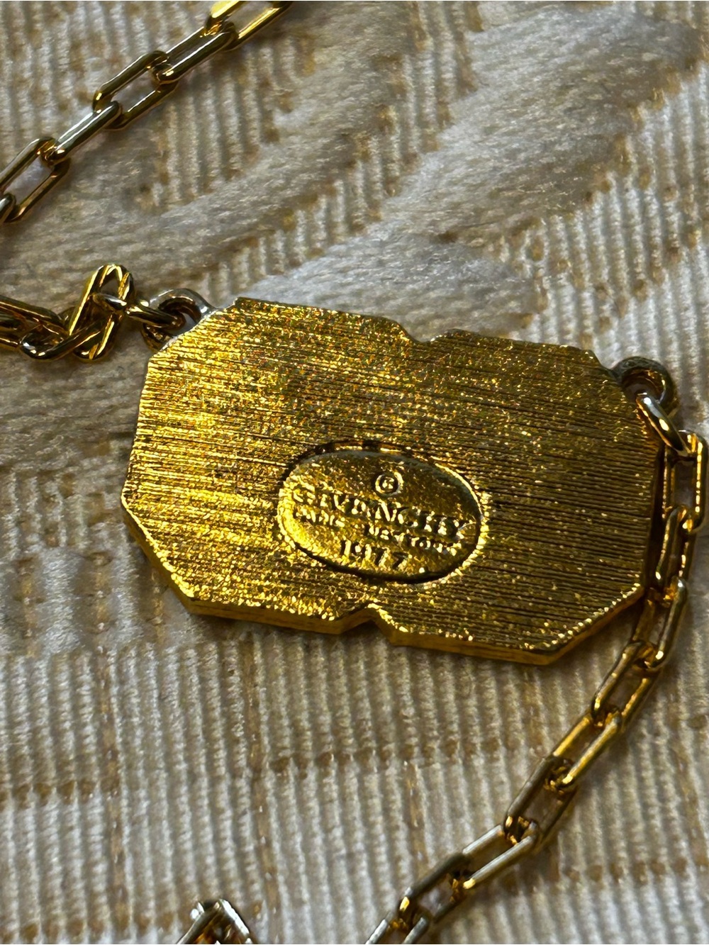 Givenchy Gold-Tone Logo Link Necklace - Picture 3 of 3
